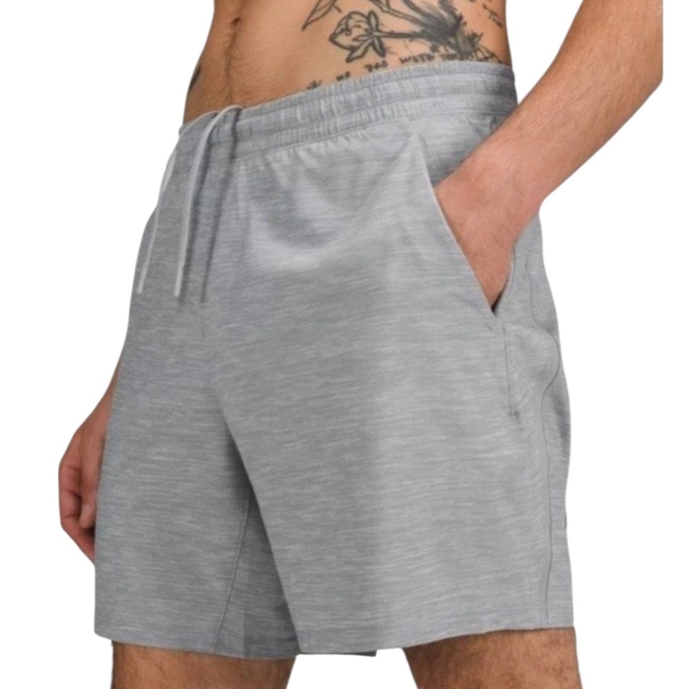 LULULEMON ATHLETICA Men's Pace Breaker Gray Athletic Shorts